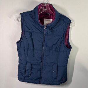 Aeropostale Navy and fushia pink / purple Puffer likeVest